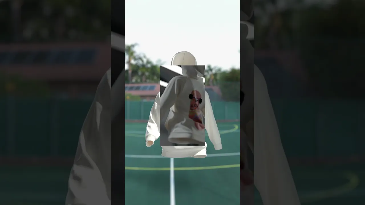 Nayza Borjan Hoodie Mixed reality 3D Animated and CGI Video Ad