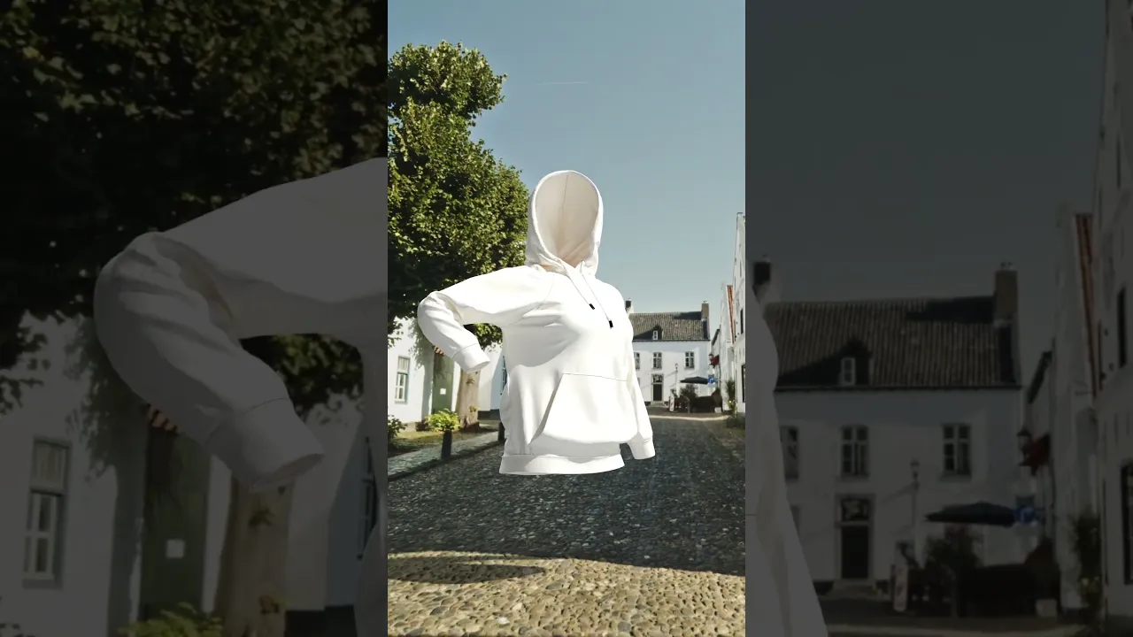 CGI Video for a hoodie product.